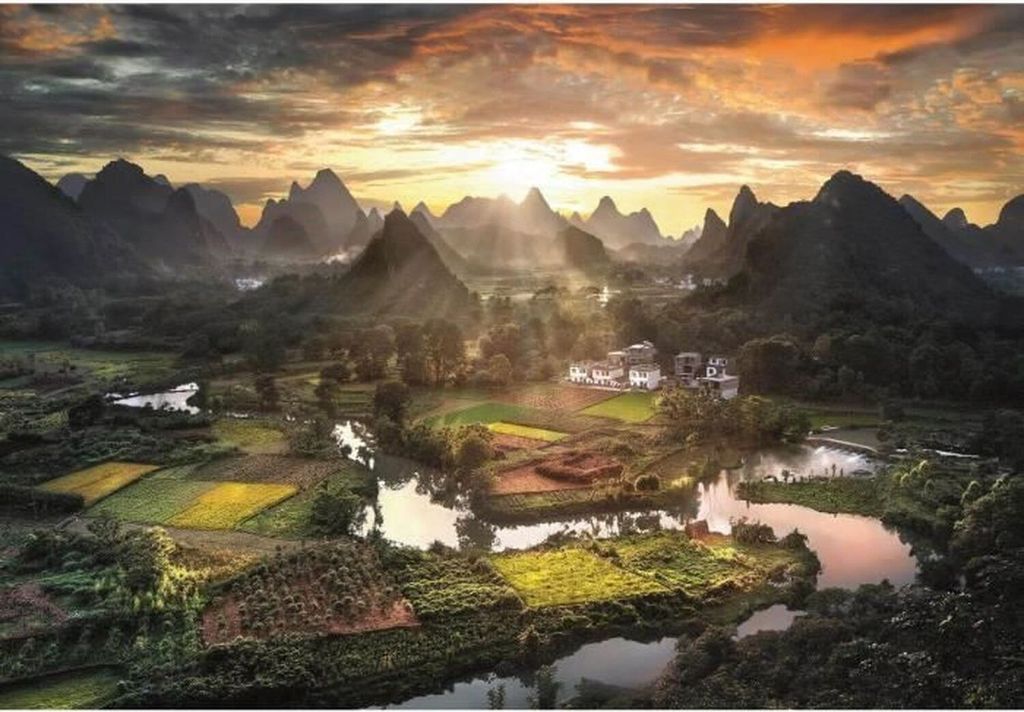 CLE puzzle 2000 HQ View Of China 32564 Image du produit 