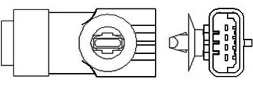 MAGNETI MARELLI 466016355006 Lambdasonde OE 7700107541 kompatibel mit Vel Satis, Twingo, Trafic, Thalia, Scenic, Modus, Megane, Laguna, Kangoo, Esp...