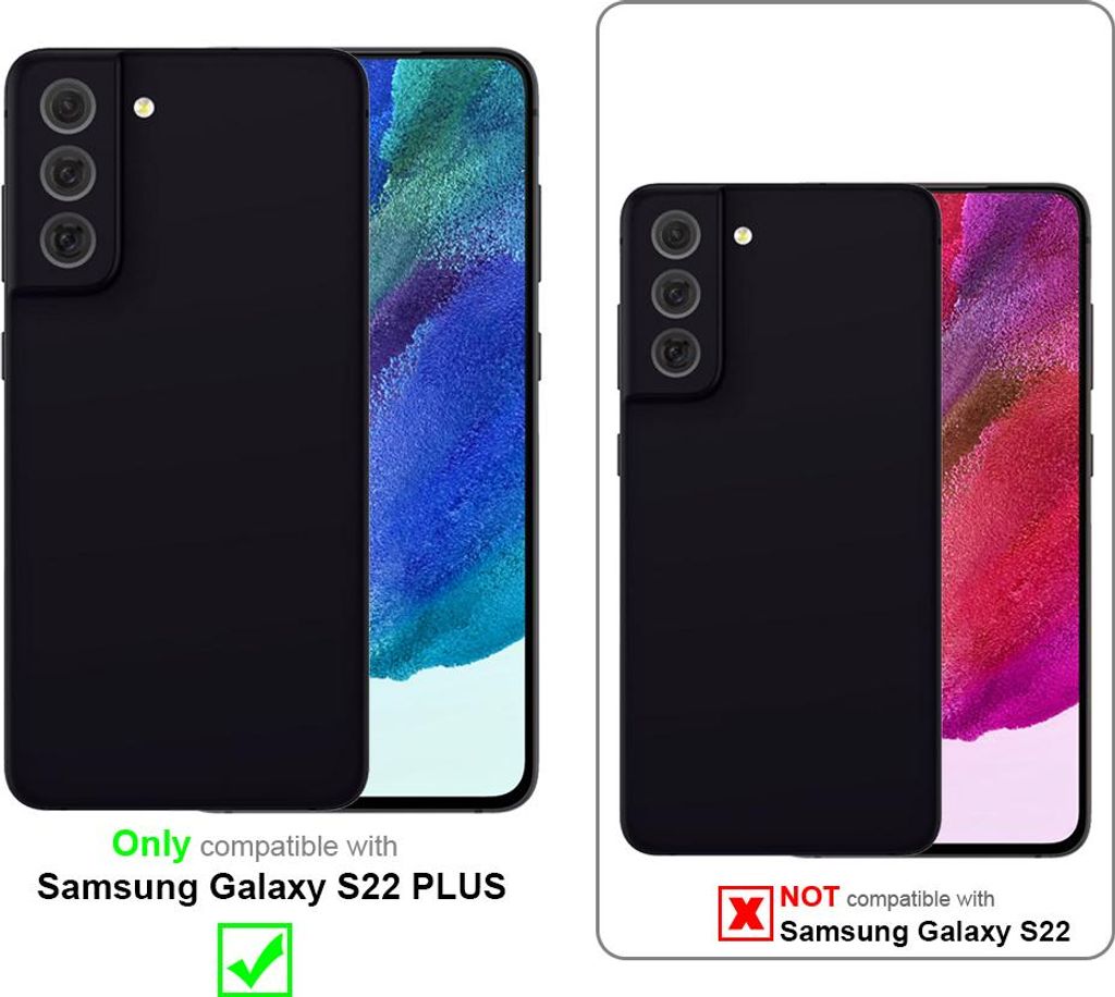 Cadorabo Hülle für Samsung Galaxy S22 PLUS Schutz Hülle in Lila TPU Silikon Etui Case Handyhülle