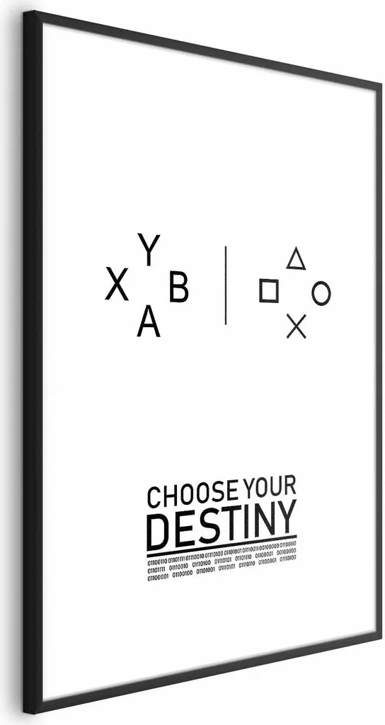 Scegli il tuo destino: Poster Motivazionale 60x90 XL con Cornice