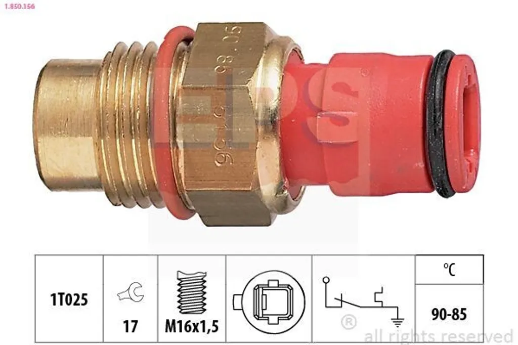 Sensore Temperatura Ventola EPS 1.850.156 Toyota Corolla Starlet Celica