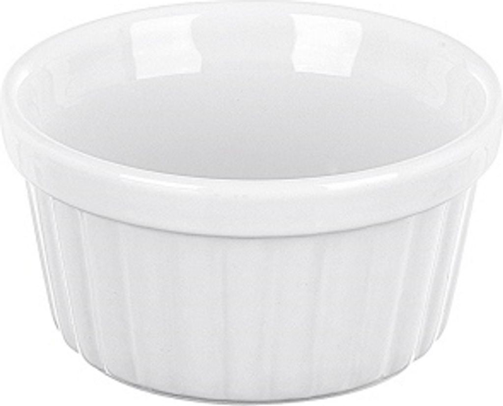 Ragout-Fin-Form 'Prisma' Steingut, Ø 9cm, H 5cm, weiß (1 Produktbild 