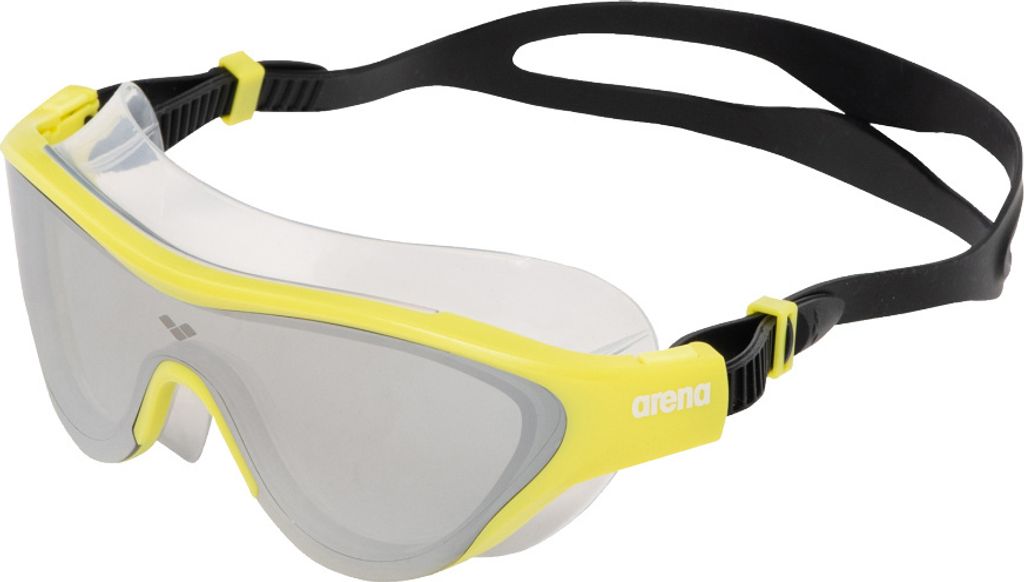 Schwimmbrille Arena THE ONE MASK MIRROR SILVER-SOFT_GREEN-BLACK