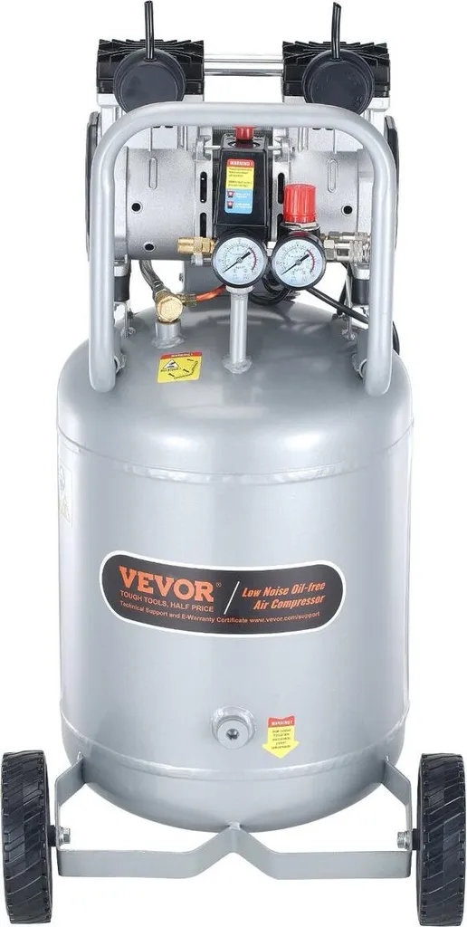 Compresseur à air 50L vertical 2 CV sans huile silencieux et efficace
