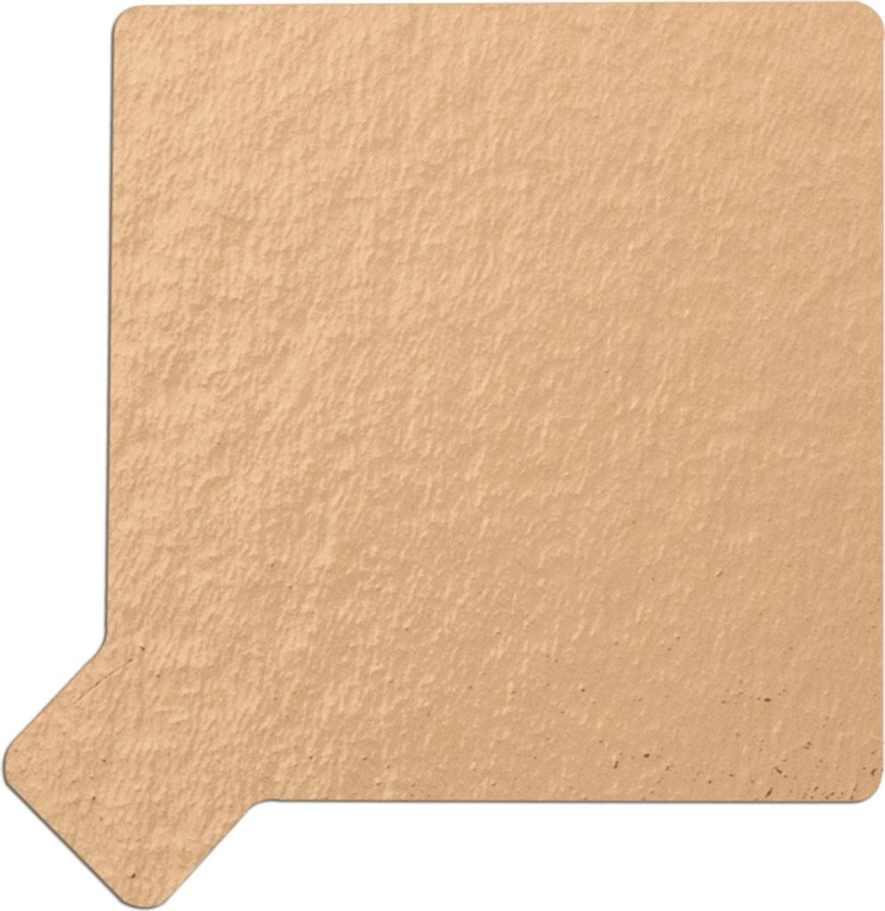 Demmler Dessertscheiben in Gold - eckig mit Lasche - 7,5x7,5 cm - 250 Stück - zum eleganten Präsentieren von Desserts