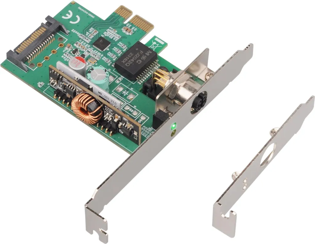 InLine 51124I Scheda di Rete Gigabit M12 PCIe con PoE+ per Industria