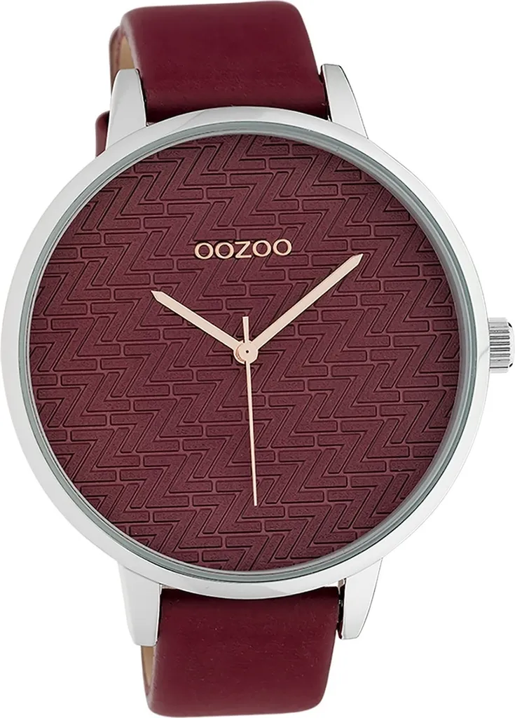 Orologio Oozoo D2UOC10408 Rosso Bordeaux Donna - Pelle di Qualità