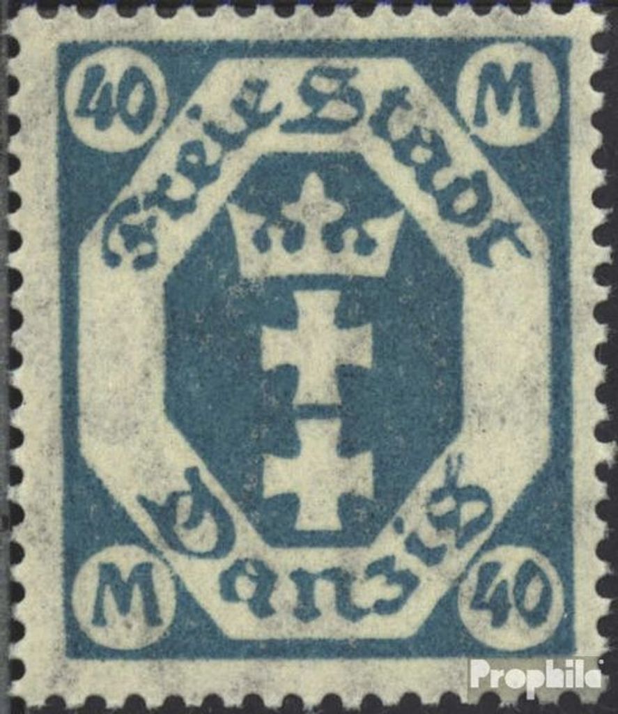 Briefmarken Danzig 1923 Mi 138 postfrisch Wappen