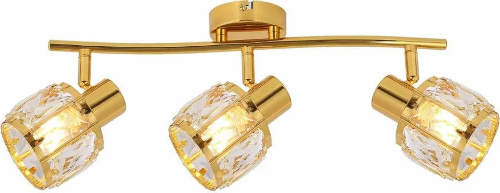 Spot de plafond Crownie doré Reality 3xE14 en métal 40x17x8 cm IP20