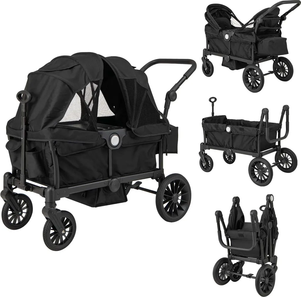 Poussette double de ville pliable pour jumeaux et enfants rapprochés