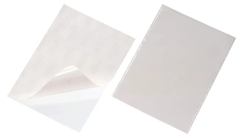 Pochettes A4 transparentes auto-adhésives POCKETFIX en polypropylène