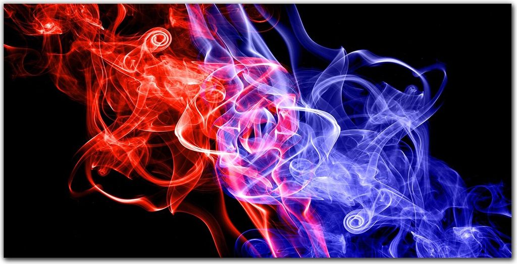 Coloray Bild aus Acryl 140 cm x 70 cm - Wohnzimmer Bild auf Acrylglas Wanddekoration Gehärtetes Acryl Dekoration Küche - Rauch