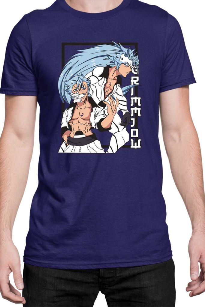 Herren T-Shirt Manga Japan Anime Comics Animation Bleach 001, Man M / Dunkelblau