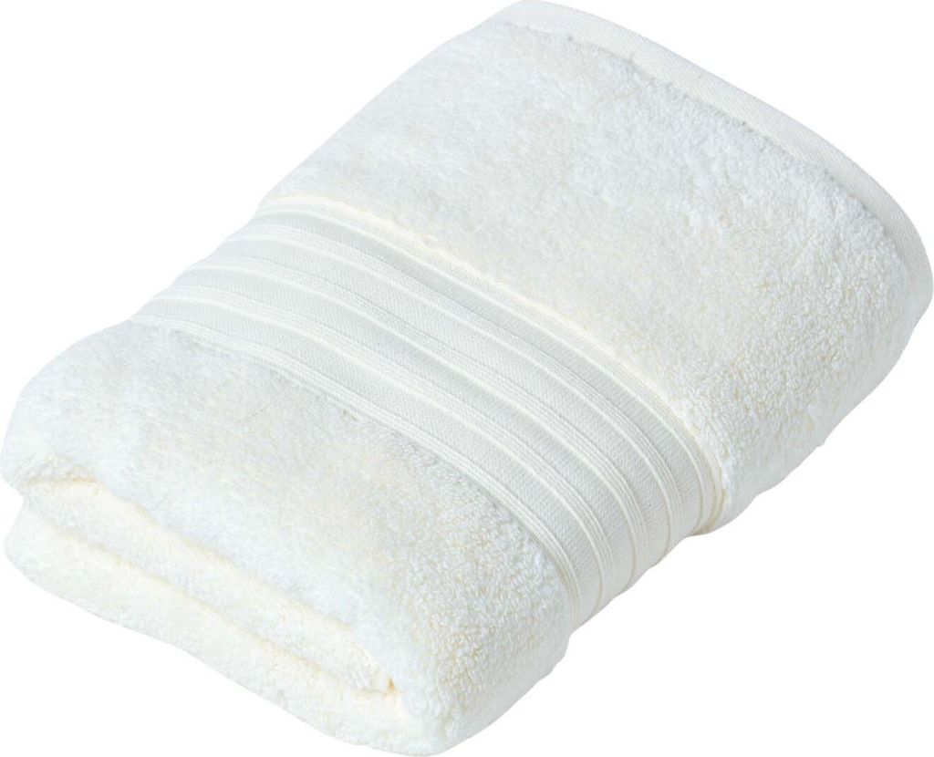 HOMESCAPES Zero-Twist Handtuch aus 100% Supima-Baumwolle 550g/m² 50x90cm - creme