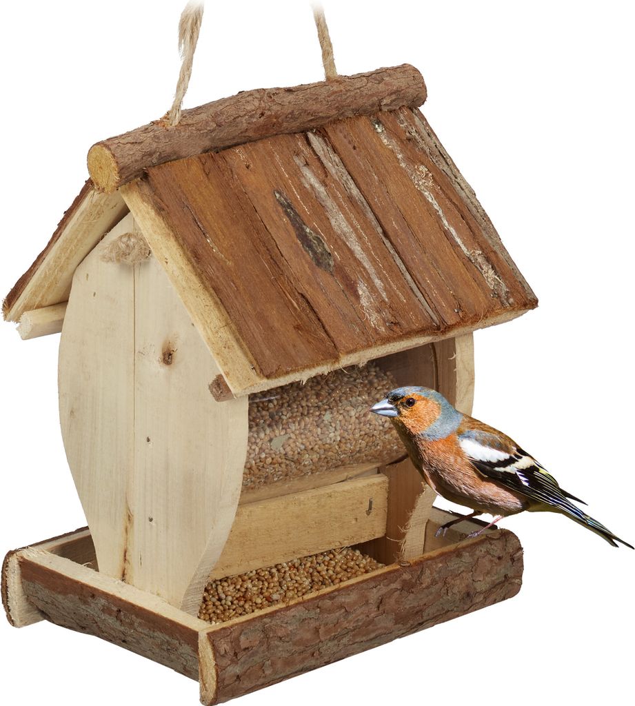 relaxdays Vogelfutterhaus zum Aufhängen