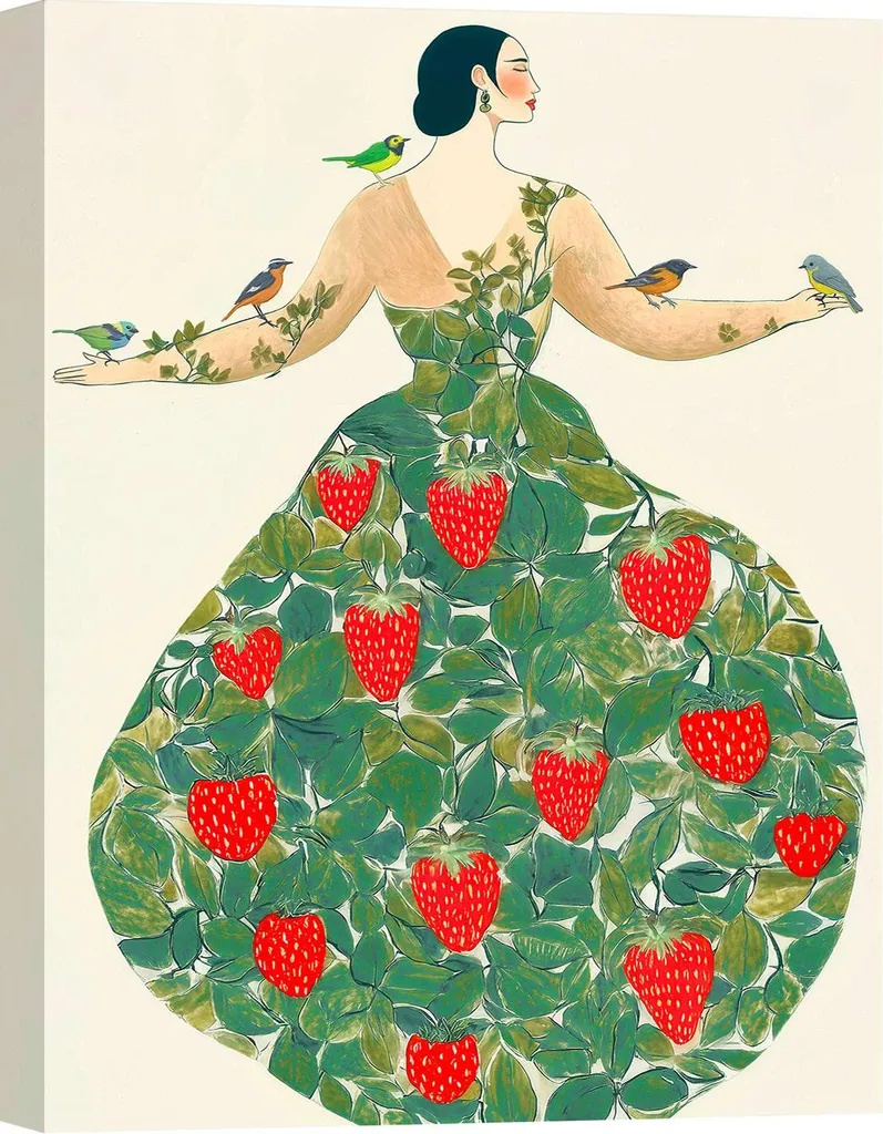 Decorazione Parete Nature Lady III Hernan Navarro - Stampa su Tela 60x40