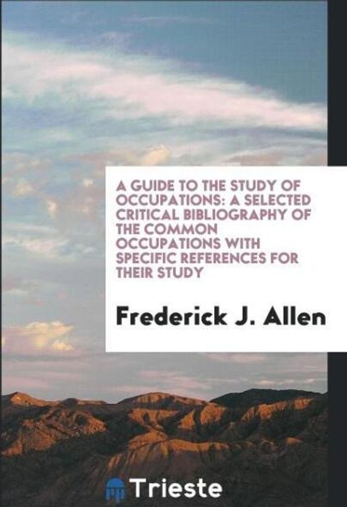 A Guide to the Study of Occupations
