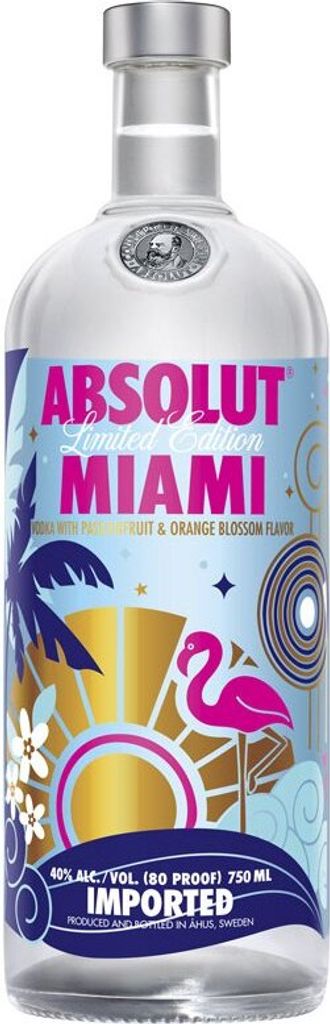 Absolut Vodka Miami 1 Liter