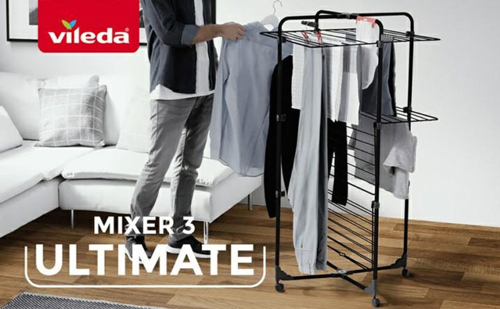 Vileda Suszarka Na Bieliznę Mixer 3 Ultimate Czarna Zdjęcie produktu 8