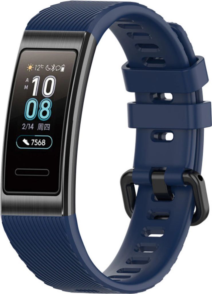 Strap-it Huawei Band 3 / 4 Pro Armband Silikon (Dunkelblau)