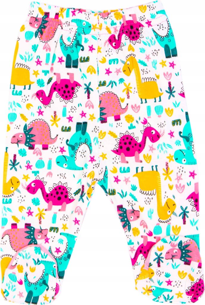 Bonito | Babyhose mit Füßen - Größe 62 - weiß - 100% Baumwolle - Gummibund - Mit fröhlichem Muster