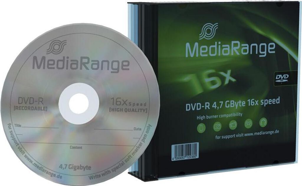 Mediarange Dvd-R 4.7Gb 16X (5) Sc