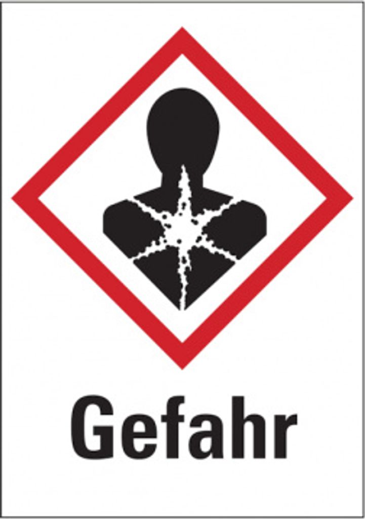 Dreifke Gefahrstoffetiketten - Gesundheitsgefahr (GHS 08) & Signalwort "Gefa...