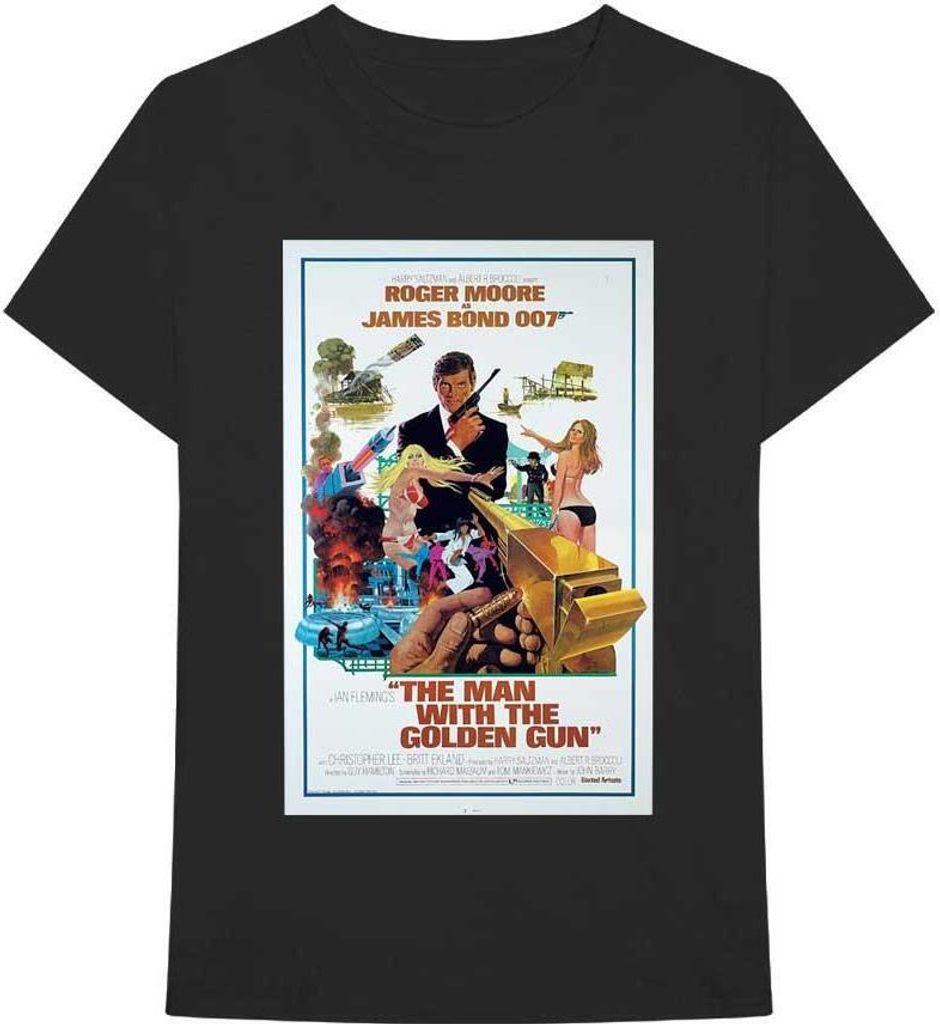 James Bond - "The Man With The Golden Gun" T-Shirt für Herren/Damen Uni RO3695 (S) (Schwarz)