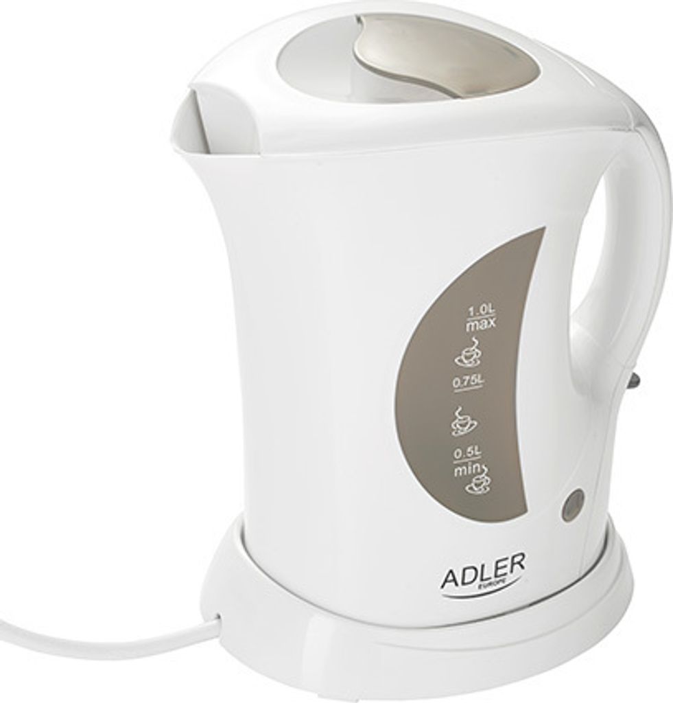 Adler AD 03, 1 l, 900 W, Weiß, Wasserstandsanzeige, Produktbild 