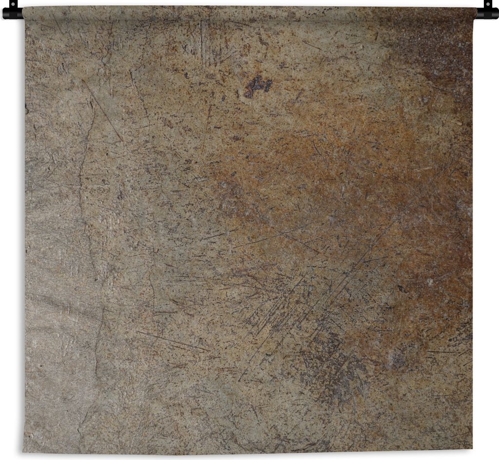 MuchoWow Wandteppich Wandbehang Beton - Rost - Schwarz 60x60 cm Tapisserie Dekoration Wandtuch - Dekorationen - Wand Decke