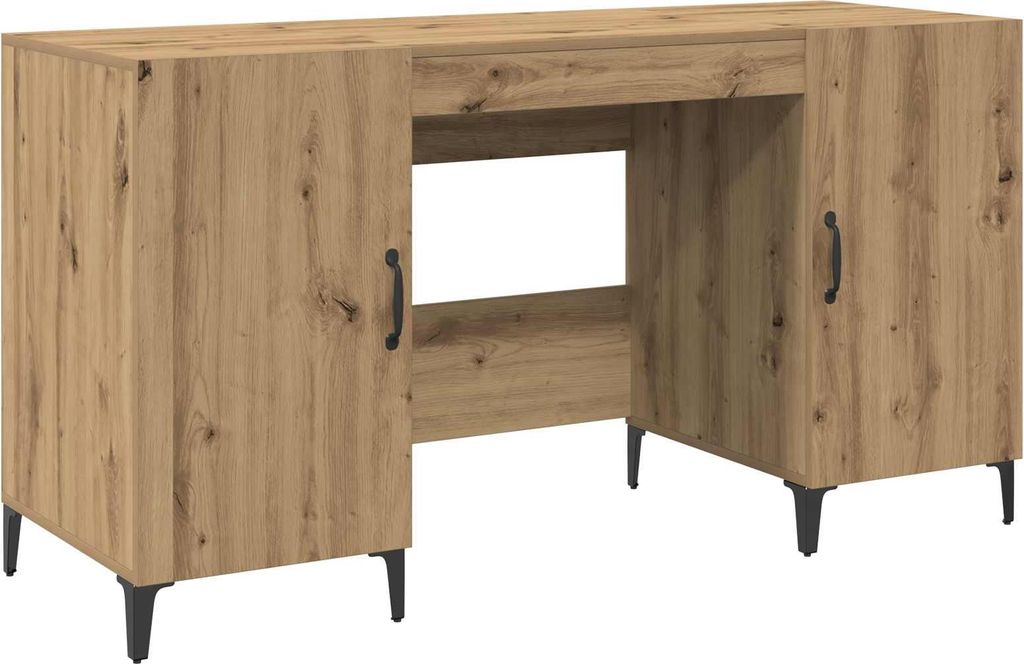 Schreibtisch Kunsthandwerk Eiche 140 x 50 x 75 cm Holzwerkstoff