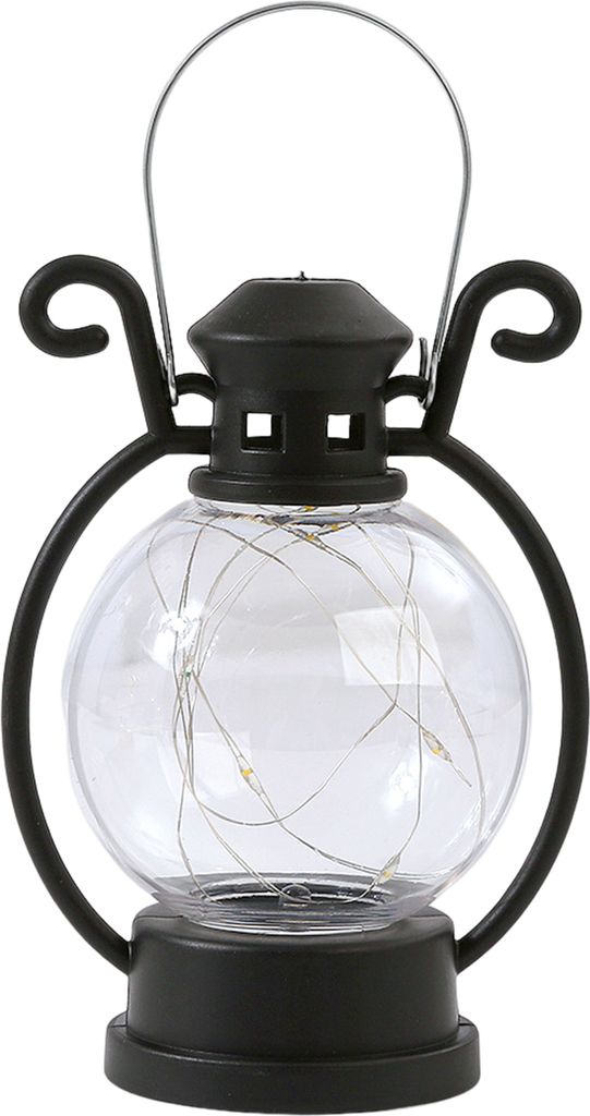 LED-Laterne im Vintage-Stil, batteriebetrieben, tragbarer Griff, Heimdekoration, flammenlose elektronische Kerzenlampe, Nachtlicht, Weihnachten, Ha...