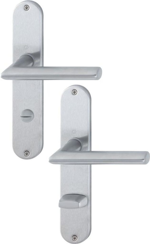 HOPPE Langschild-Garnitur Stockholm Edelstahl matt E1140Z/302 - 3846511