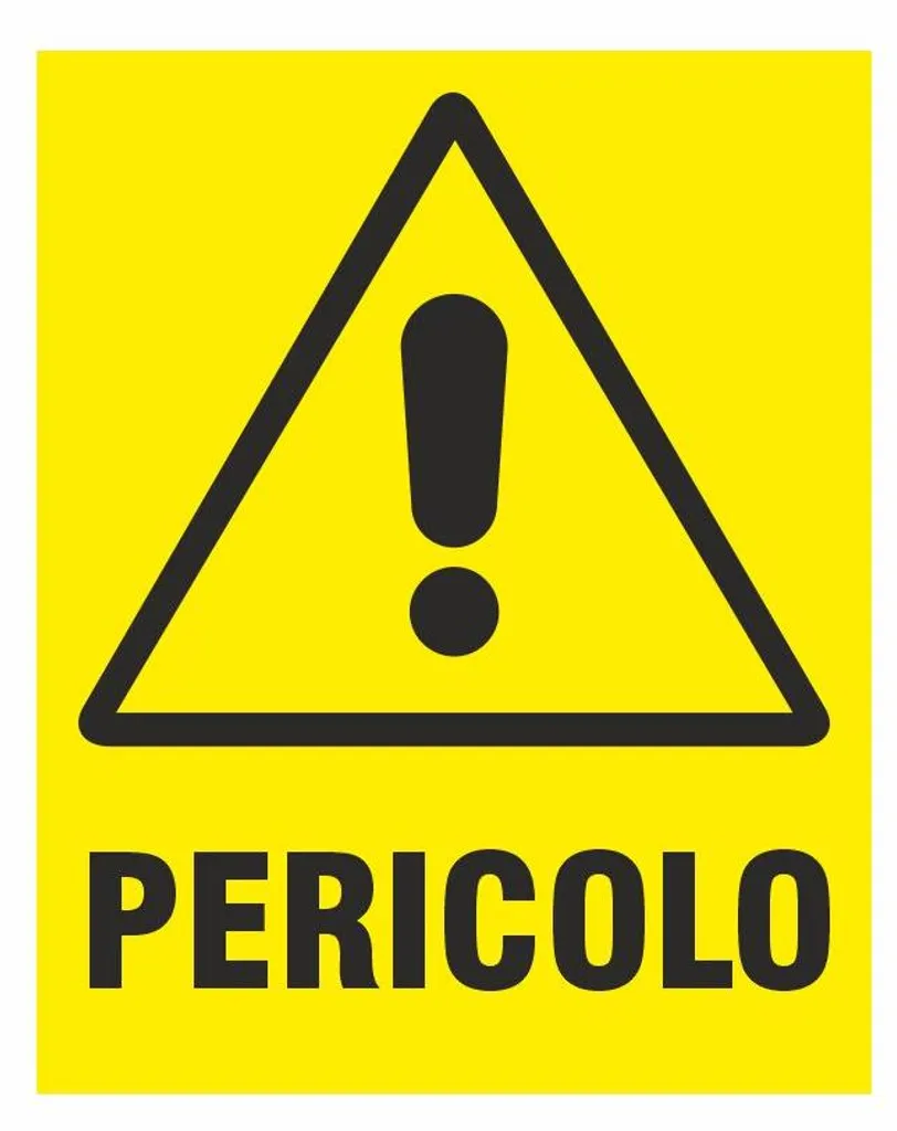Panneau Danger 40 x 60 cm en PVC Rigide pour Signalisation de Sécurité