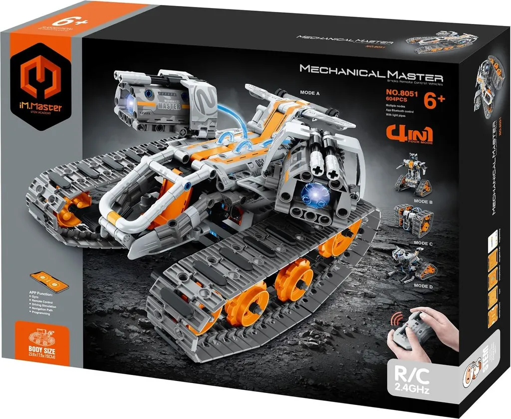 IM.MASTER 8051 Rover RC 4-en-1 Jeu de Construction 604 Pièces 41261