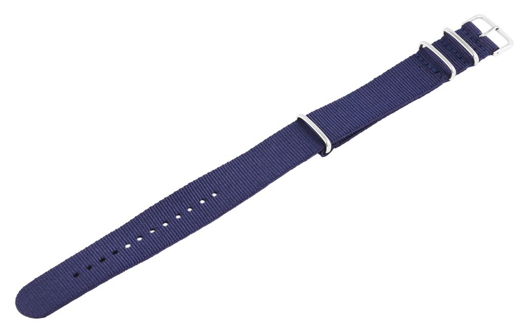 Ultradünnes Nylon Uhrenarmband - Weich, Verschiedene Größen, Edelstahl-Schließe