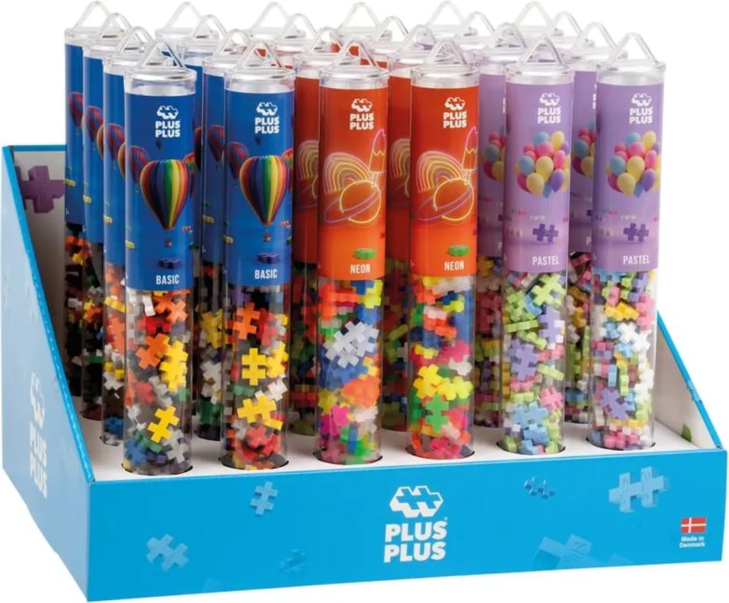 Jeu de construction Plus avec plaque de base, kit créatif 24 pièces