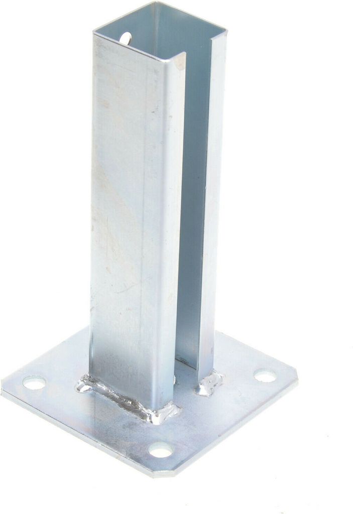 Aqbau® Pfostenträger für Zaunpfosten 50x50 zum aufschrauben Produktbild 1