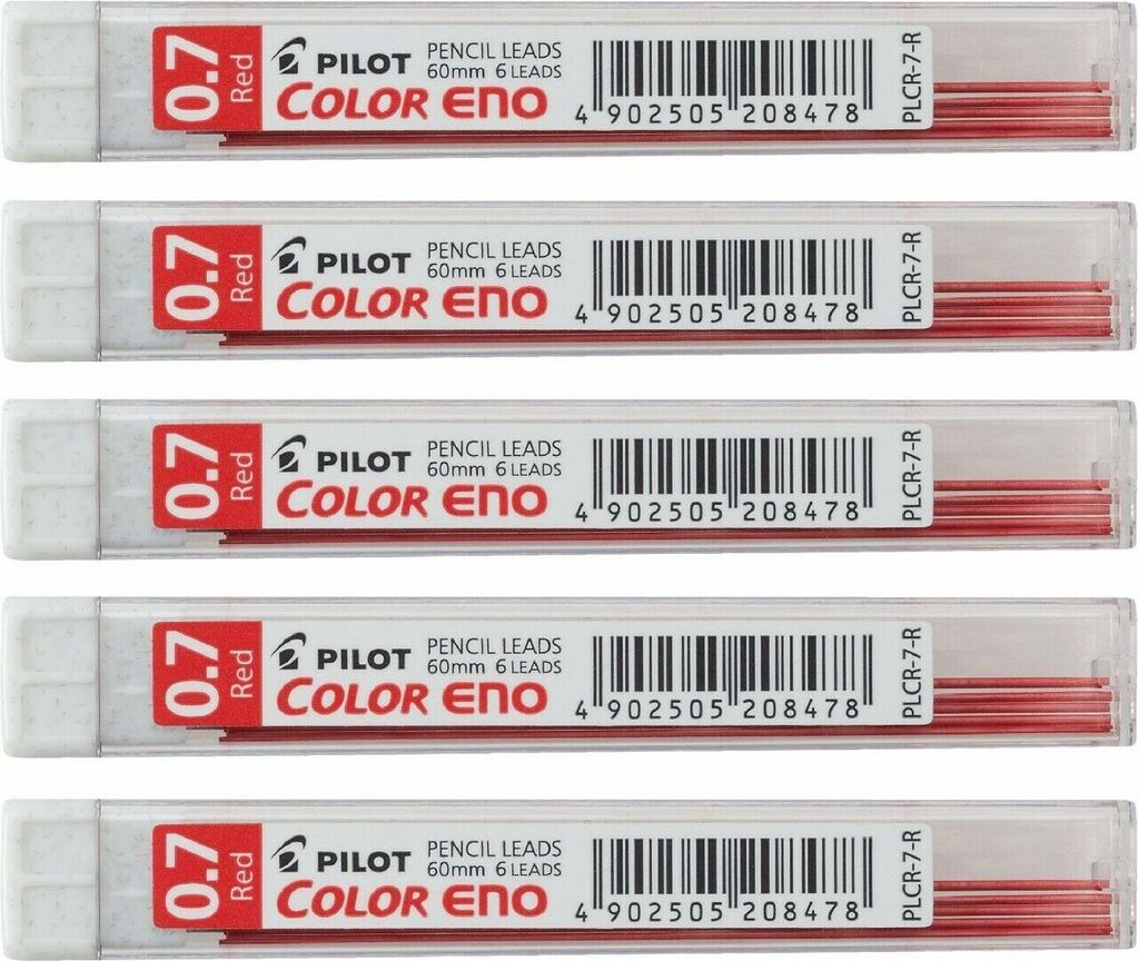 PILOT Color Eno Minen 5er-Set rot Produktbild 