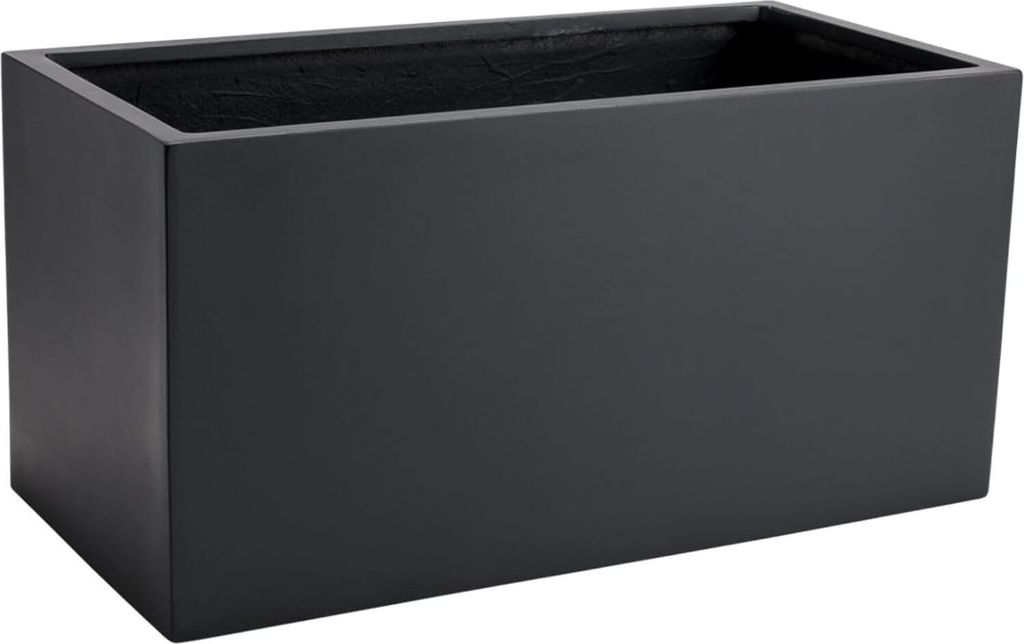 VIVANNO Pflanztrog Fiberglas MAXI Kasten, Anthrazit matt - Produktbild 