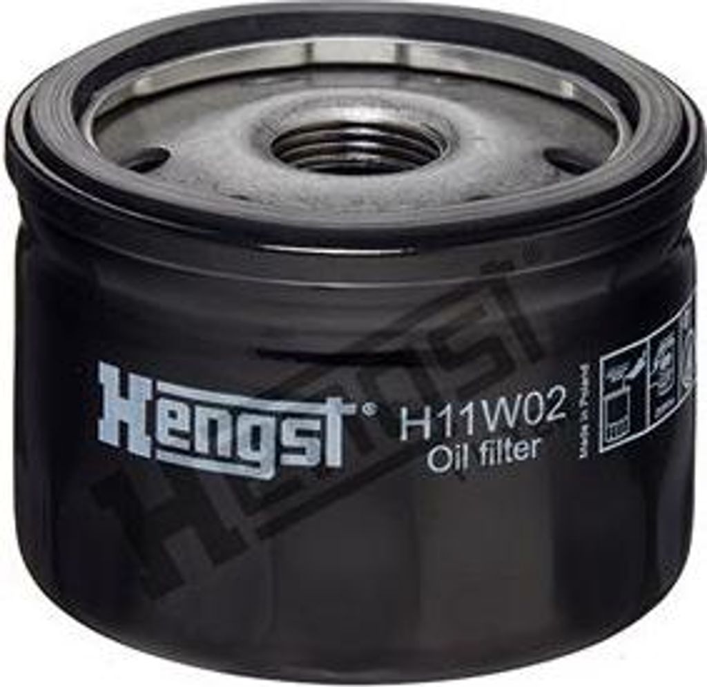 HENGST FILTER H11W02 Ölfilter OE 73500506 kompatibel mit Clio, Duster, Espace, Fluence, Scenic, Avantime, Vivaro, Movano, Arena, Tiida, Qashqai, P...