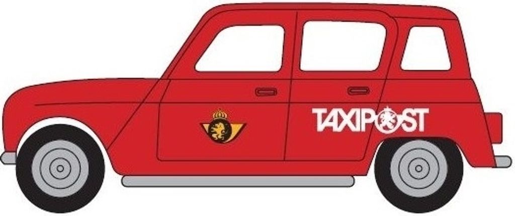 RENAULT R4 Taxipost, HER942287-001, Maßstab1/87, HERPA