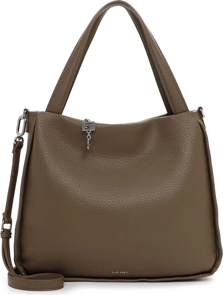 SURI FREY SFY Buffey Shopper Taupe: Borsa a Tracolla Grigio Talpa