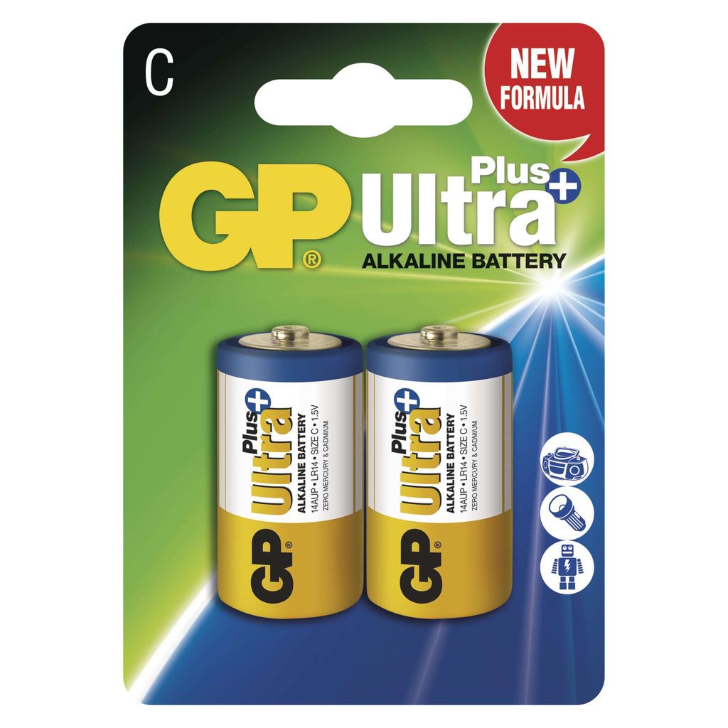 GP Batteries Ultra Plus Alkaline C Einwegbatterie Alkali
