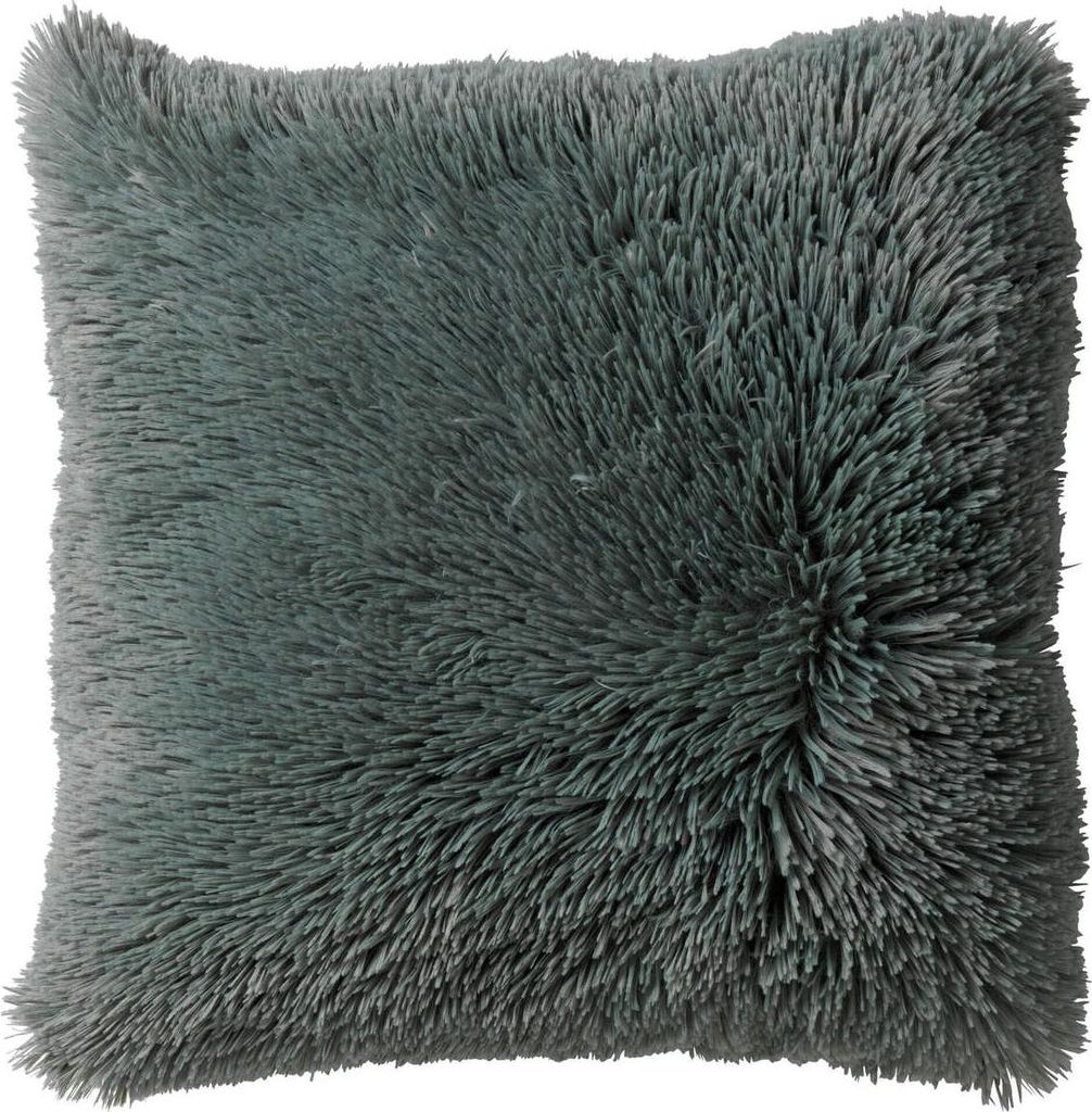Dutch Decor Kissenbezug Fluffy 45x45 cm Grün Unifarben