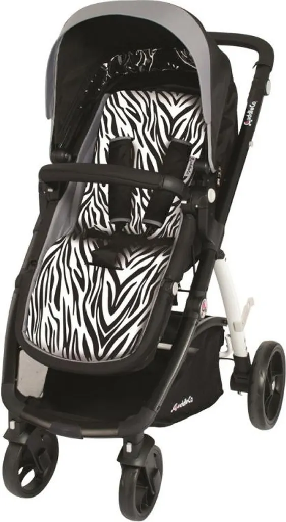 Zebra Chic: L'Inserto CuddleCo Comfy-Cush che Trasforma il Passeggino - 1
