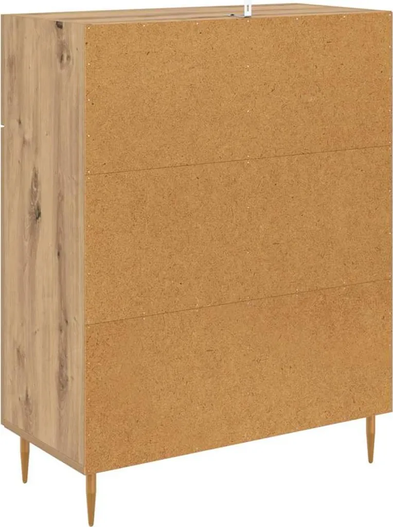 Credenza Rovere Artisan 69,5x34x90 cm | Mobile Buffet Salvaspazio Cucina - 8