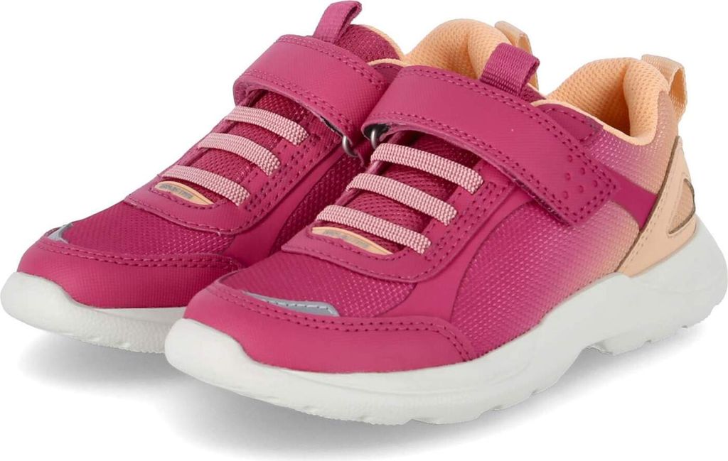 Superfit Mädchen Low Sneaker RUSH Pink-Orange Textil-Synthetik-Mix Größe: 39