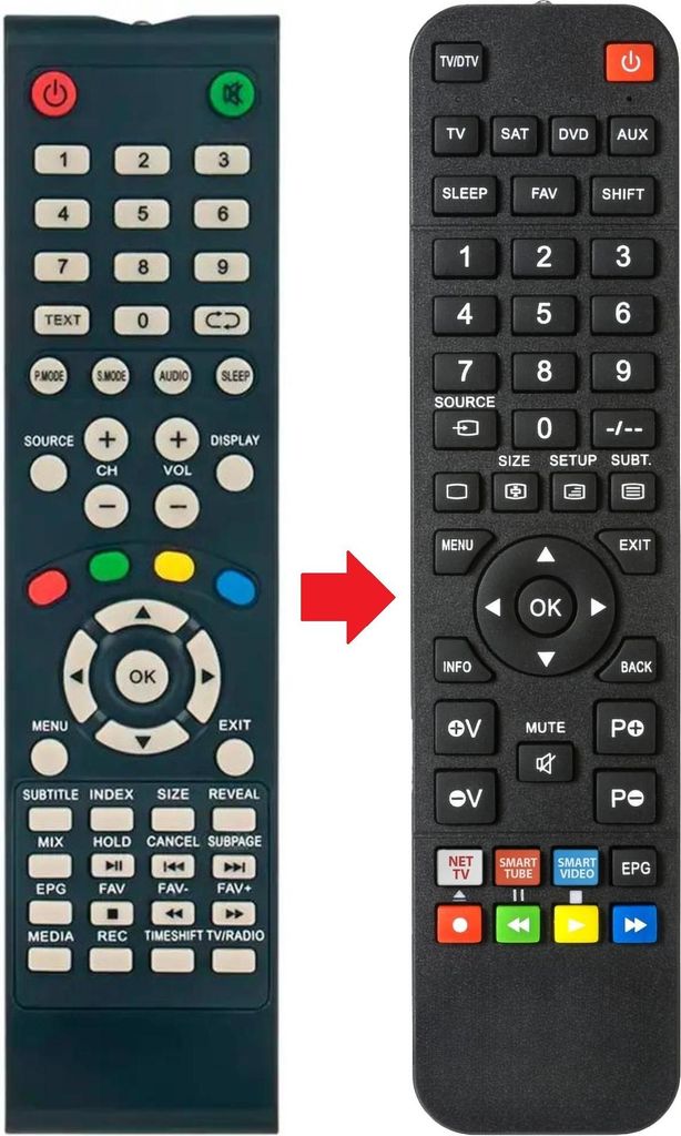 Fernbedienung passend für HYUNDAI HY-TQL32R4-005 | HYTQL32R4004