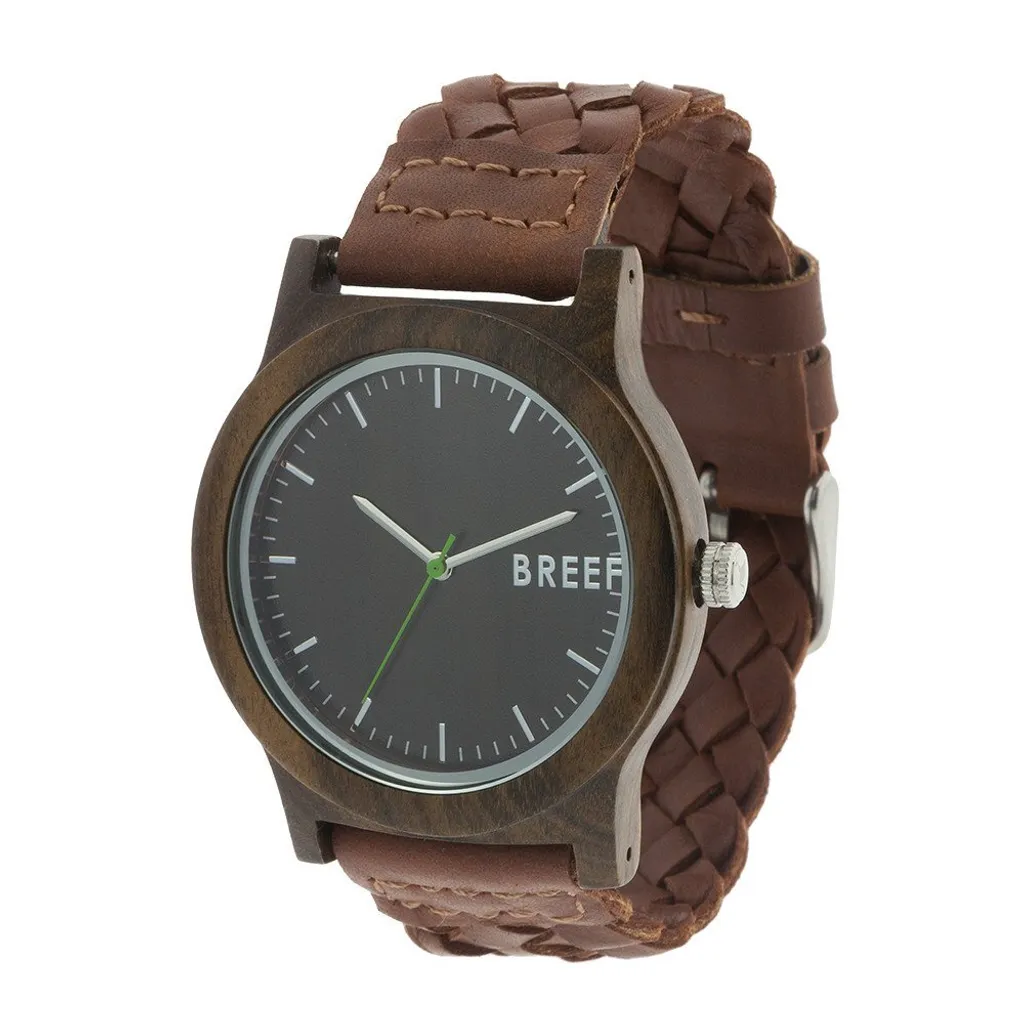 Sveglia Breef Watches: L'Essenza del Tempo in Legno di Ebano Nero